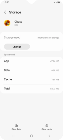 Press Clear cache.
