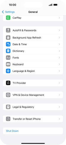 Press Language & Region.