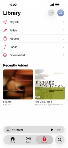 Press Playlists.