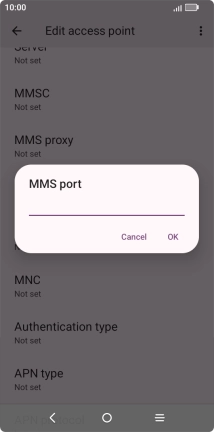 Key in 8799 and press OK.