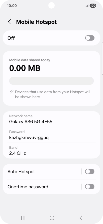 Press Network name.