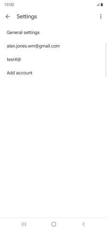 Press the required email account.