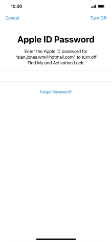 Press Turn Off. Press Turn Off.