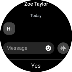 Press the record message icon and follow the instructions on the screen to record and send the required reply. Press the record message icon and follow the instructions on the screen to record and send the required reply.