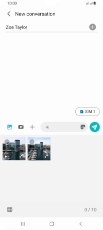 Press the gallery icon and go to the required folder.