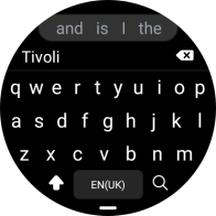 Key in the required destination and press the search icon.