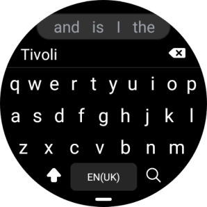Key in the required destination and press the search icon.