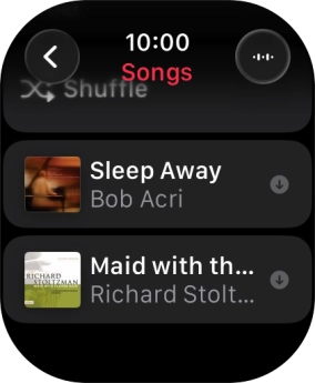 Go to the required category or playlist and press the required audio file. Go to the required category or playlist and press the required audio file.