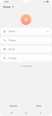 Press the address book drop down list. Press the address book drop down list.