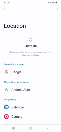 Press the required app.