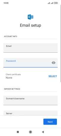 To turn on the function, press SELECT and follow the instructions on the screen to install the required certificate.