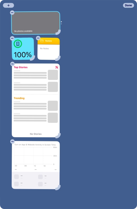 Press the add icon. Press the add icon.