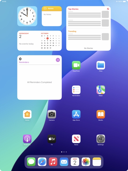 The flight mode icon shows that flight mode is turned on.