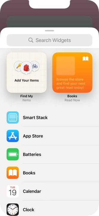 Press Smart Stack.