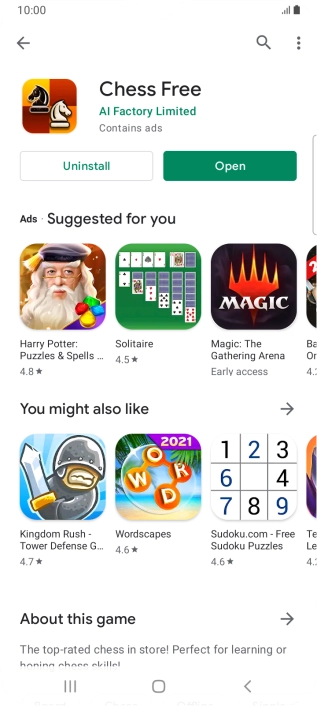 Press the Home key to return to the home screen. Press the Home key to return to the home screen.
