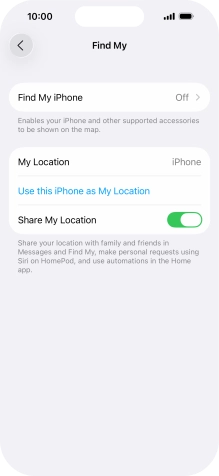 Press Find My iPhone.