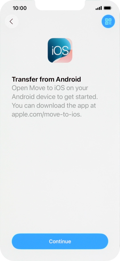 To transfer content to your phone, you need to install the app To transfer content to your phone, you need to install the app