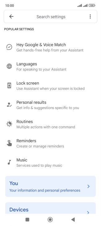 Press Hey Google & Voice Match.