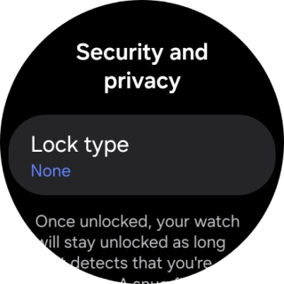 Press Lock type.