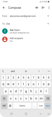 Press the required contact. Press the required contact.