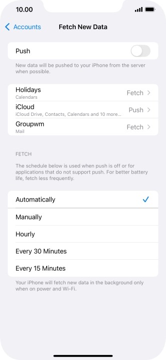 If you turn off the function, press the required setting. If you turn off the function, press the required setting.
