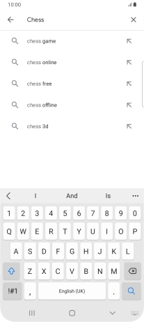 Key in the name or subject of the required app and press the search icon. Key in the name or subject of the required app and press the search icon.