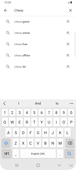 Key in the name or subject of the required app and press the search icon. Key in the name or subject of the required app and press the search icon.