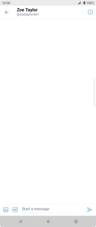 Press the text input field. Press the text input field.