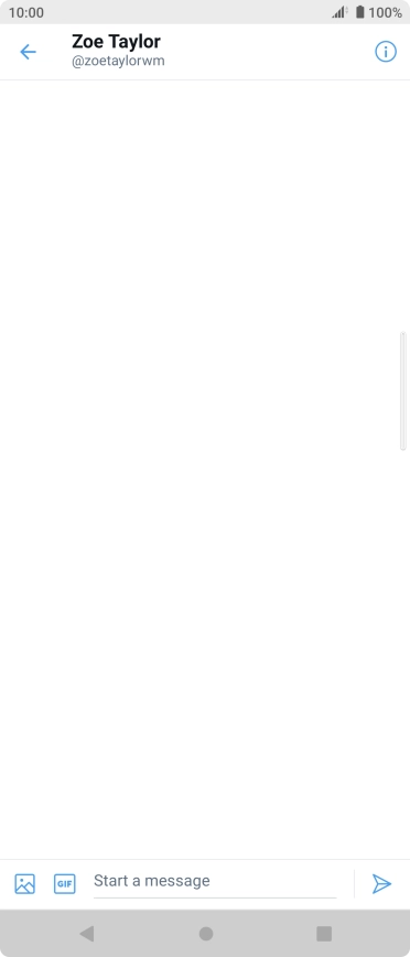 Press the text input field. Press the text input field.