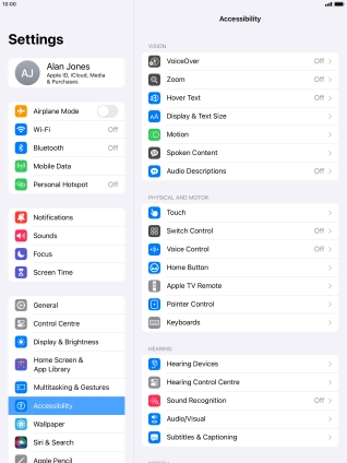 Press Display & Text Size.