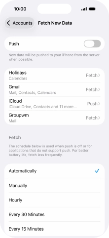 If you turn off the function, press the required setting. If you turn off the function, press the required setting.