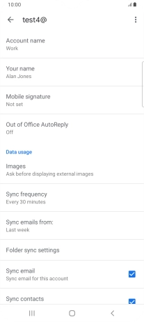 Press Account name and key in the required name.