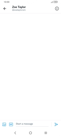 Press the text input field. Press the text input field.