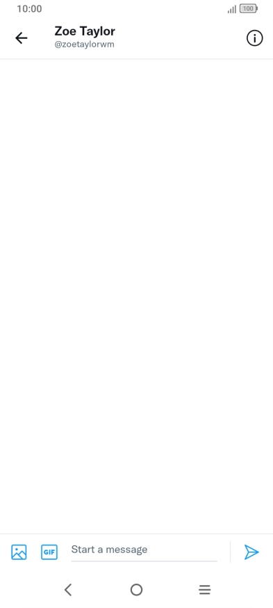 Press the text input field. Press the text input field.