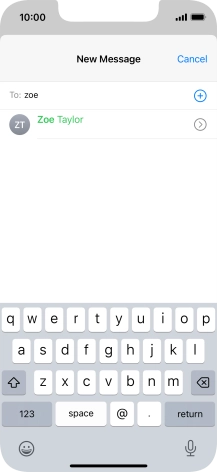 Press the required contact. Press the required contact.