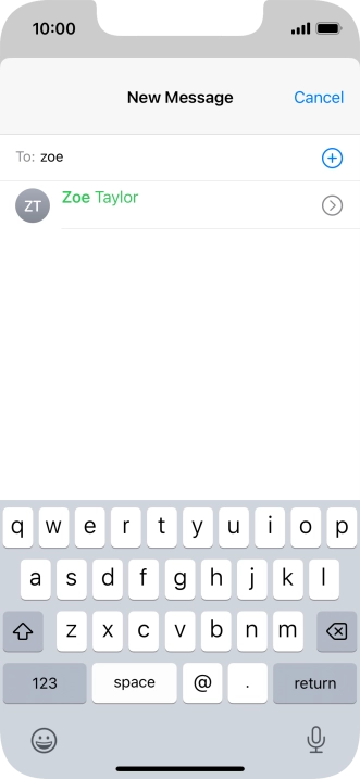 Press the required contact. Press the required contact.