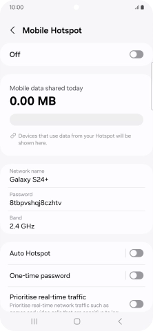 Press Network name.
