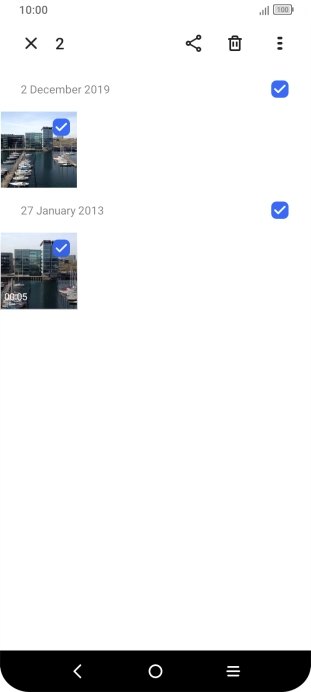Press the share icon. Press the share icon.