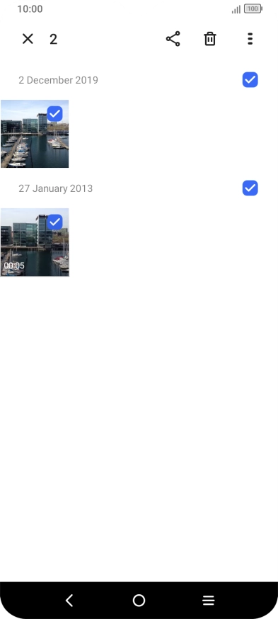 Press the share icon. Press the share icon.