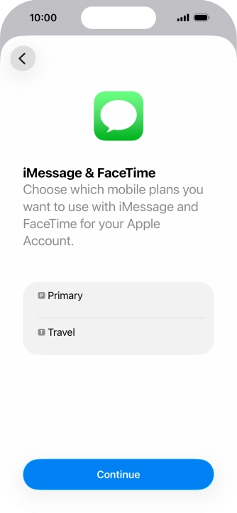 Press the required price plan.
