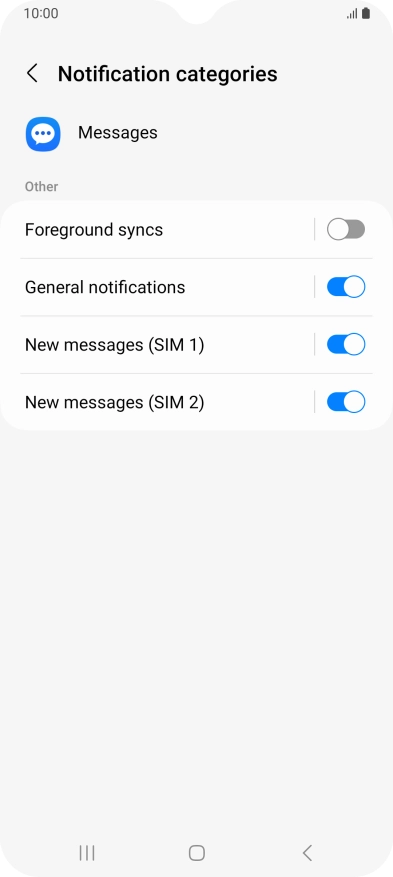 Press New messages.