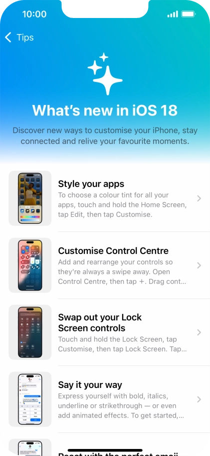 Slide your finger upwards starting from the bottom of the screen to return to the home screen.