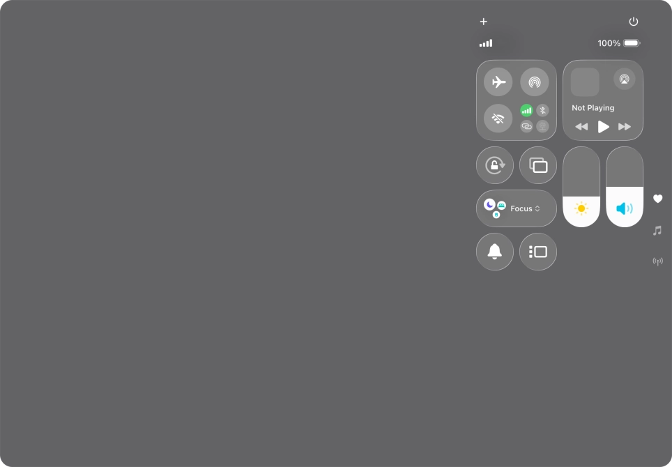 Press and hold the multitasking icon.
