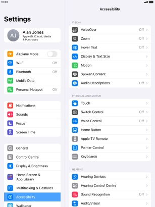 Press Display & Text Size. Press Display & Text Size.