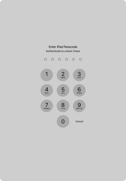 Use the lock code you created. The app is now no longer locked.