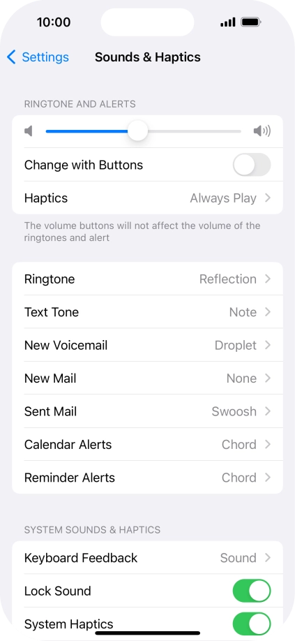 Press Ringtone.