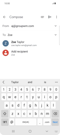 Press the required contact. Press the required contact.