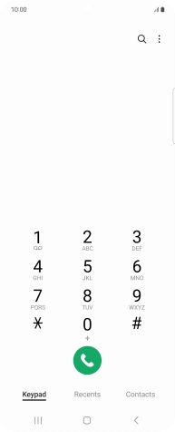 Press Recents.
