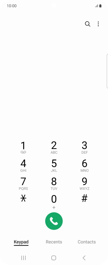 Press Recents.