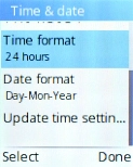 Select Update time settings. Select Update time settings.